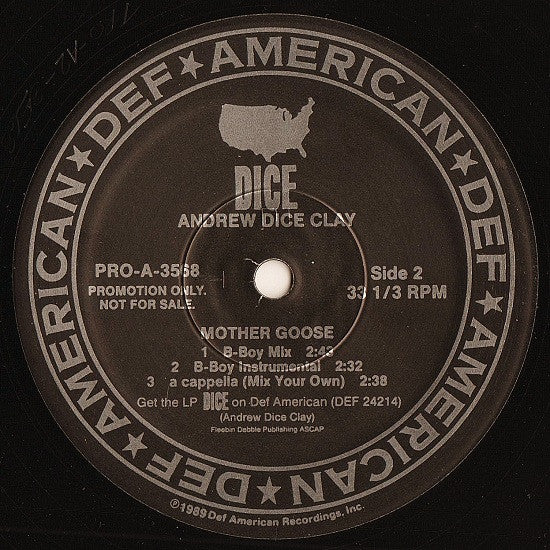 Andrew "Dice" Clay : Mother Goose (12", Promo)