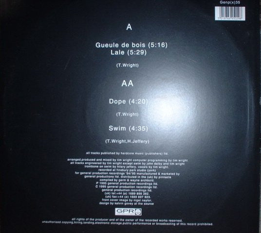 Germ : Gueule De Bois / Swim EP. (12", EP)