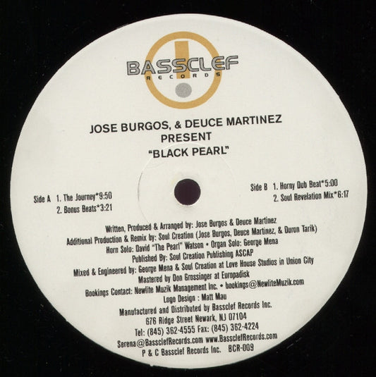 Jose Burgos & Deuce Martinez* : Black Pearl (12")
