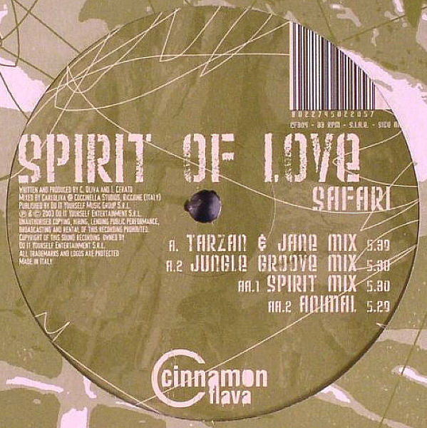 Spirit Of Love : Safari (12")