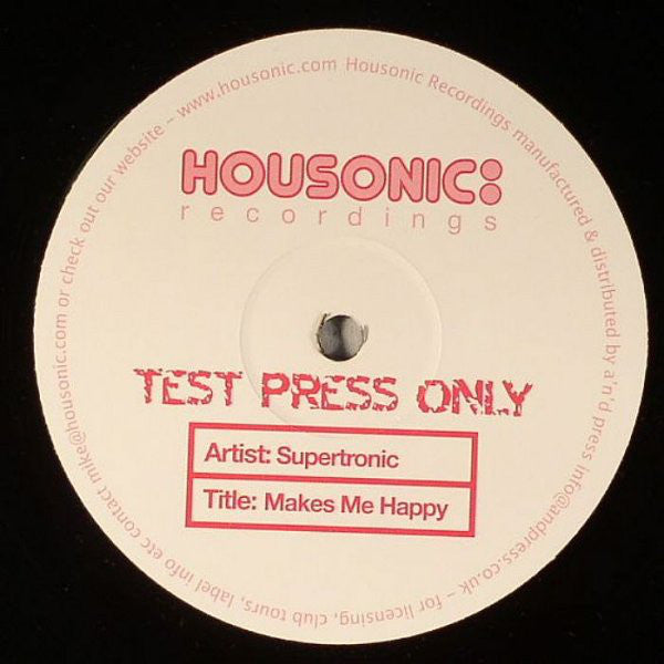 Supertronic (2) : Makes Me Happy (Test Press Only) (12")