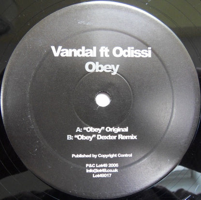 Vandal (2) Ft Odissi : Obey (12")