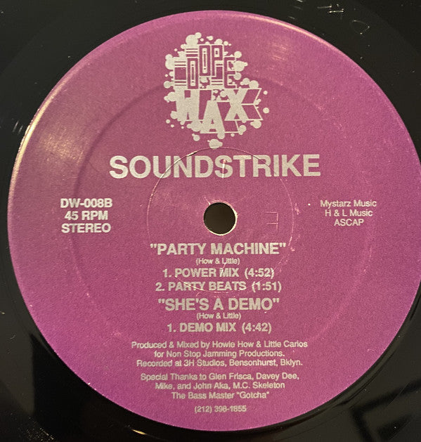 Soundstrike : Gonna Get You / Party Machine (12")