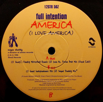 Full Intention : America (I Love America) (12")