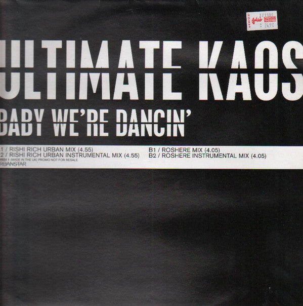 Ultimate Kaos : Baby We're Dancing (12", Promo)