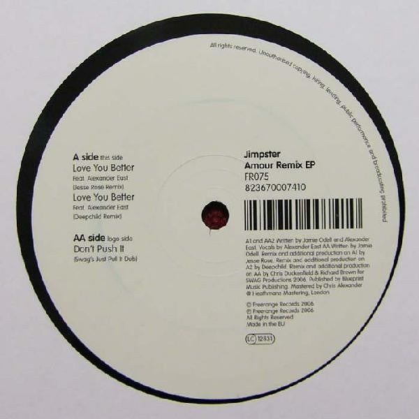 Jimpster : Amour Remix EP (12", EP)
