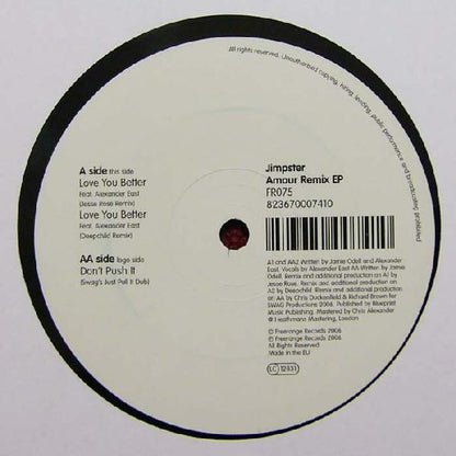 Jimpster : Amour Remix EP (12", EP)