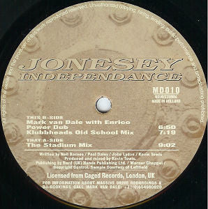 Jonesey : Independance (12")
