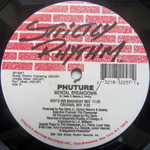 Phuture : Mental Breakdown (12")