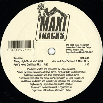 The Carlos Sanchez Movement* : Flying High (Got To Keep On) (12")