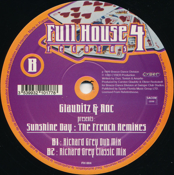Glaubitz & Roc : Sunshine Day : The French Remixes (12")