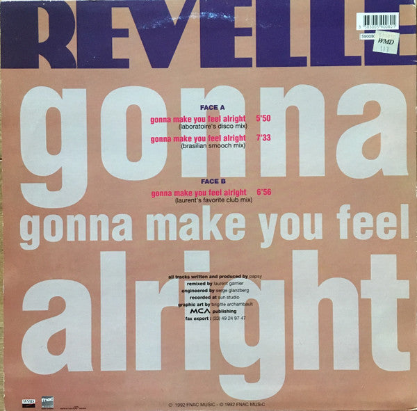 Revelle : Gonna Make You Feel Alright (Remix) (12")