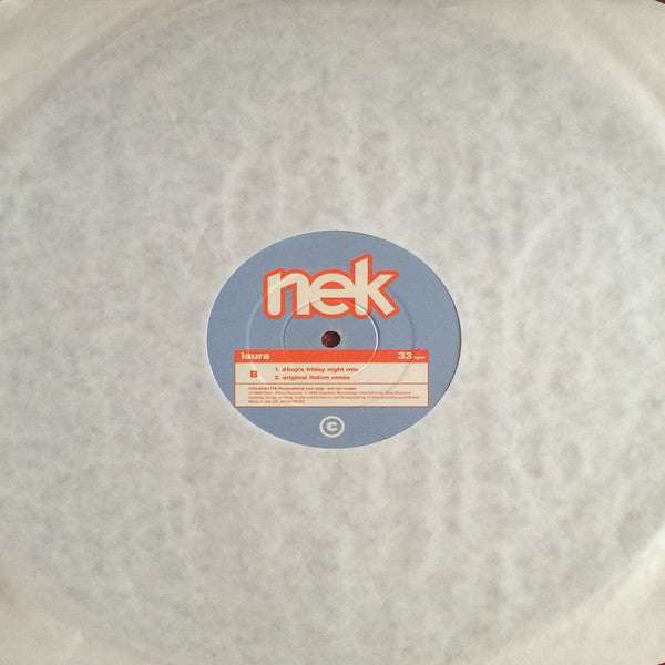 Nek : Laura (2x12", Promo)