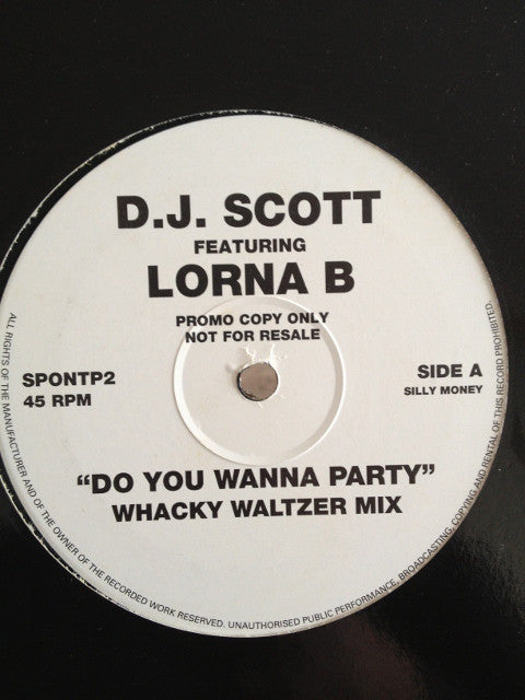 DJ Scott Featuring Lorna B. : Do You Wanna Party (12", Promo)