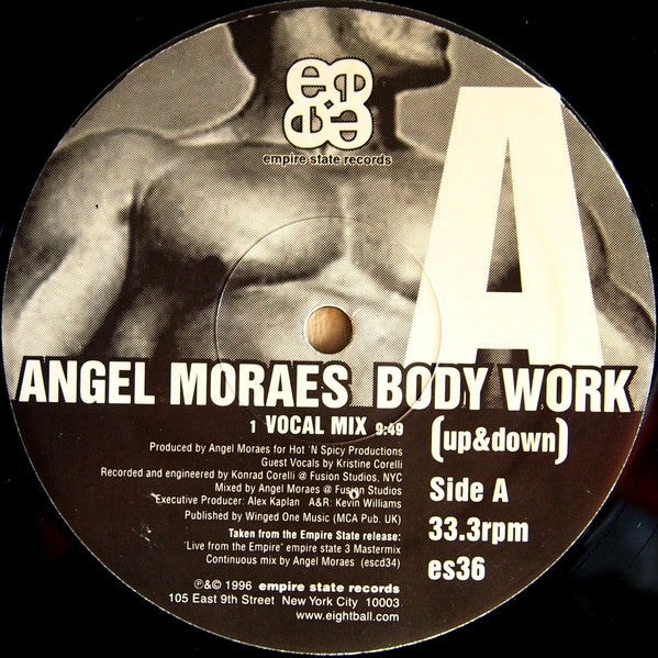 Angel Moraes : Body Work (Up & Down) (12")