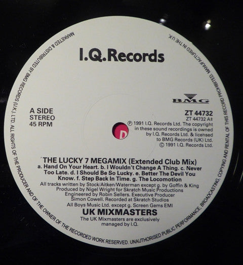UK Mixmasters* : Lucky 7 Megamix (12", Single)