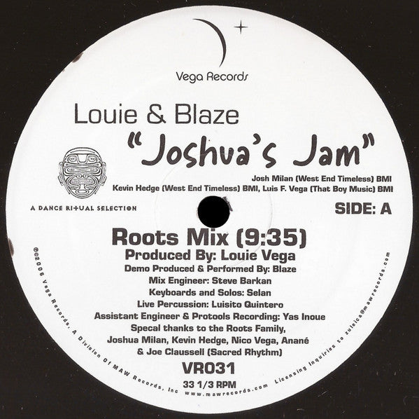 Louie* & Blaze : Joshua's Jam (12")