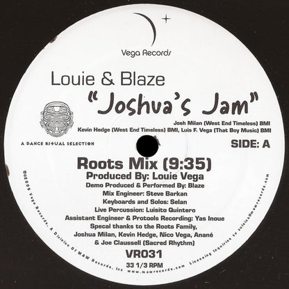 Louie* & Blaze : Joshua's Jam (12")
