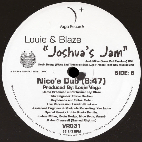 Louie* & Blaze : Joshua's Jam (12")