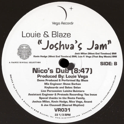 Louie* & Blaze : Joshua's Jam (12")