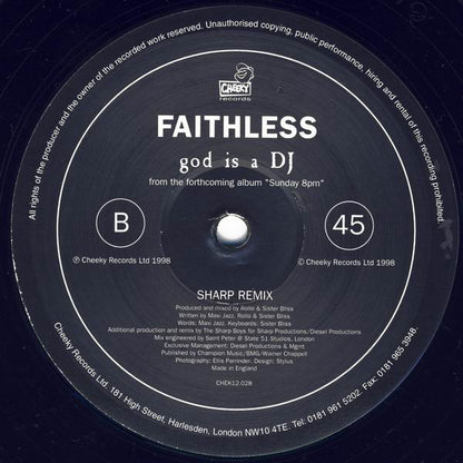 Faithless : God Is A DJ (12")
