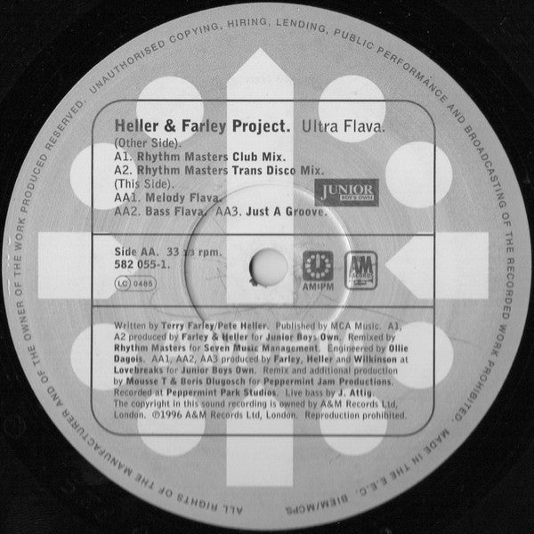 Heller & Farley Project : Ultra Flava (12", Single)