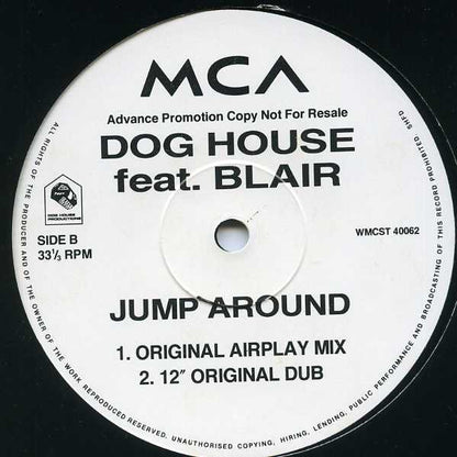 Dog House : Jump Around (12", Promo)