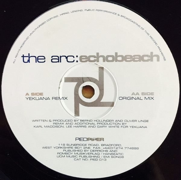 The Arc (2) : Echobeach (12")