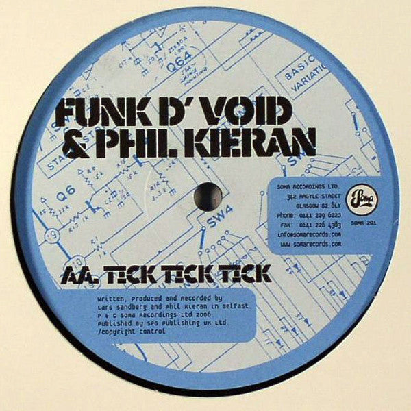 Funk D'Void & Phil Kieran : Worm Of Mouth / Tick Tick Tick (12")