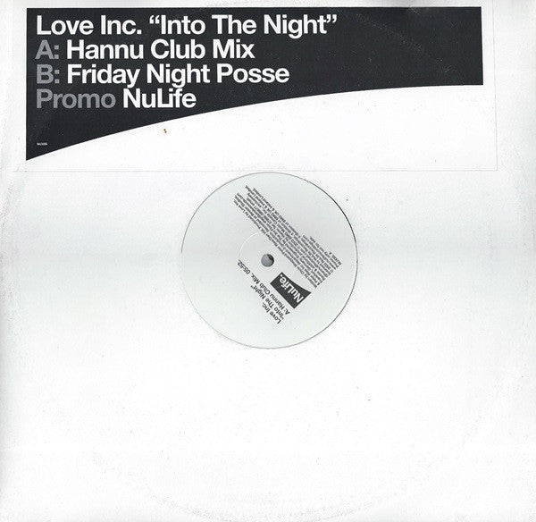 Love Inc : Into The Night (12", Promo)