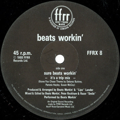 Beats Workin' : Sure Beats Workin' (12")