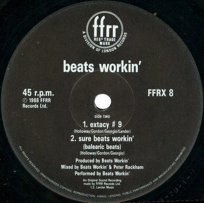 Beats Workin' : Sure Beats Workin' (12")