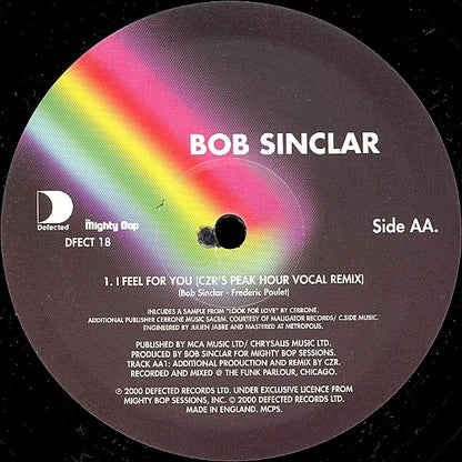 Bob Sinclar : I Feel For You (12")