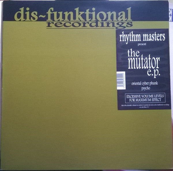 Rhythm Masters Present The Mutator : The Mutator E.P. (DJ Essentials On Plastic) (12", EP)