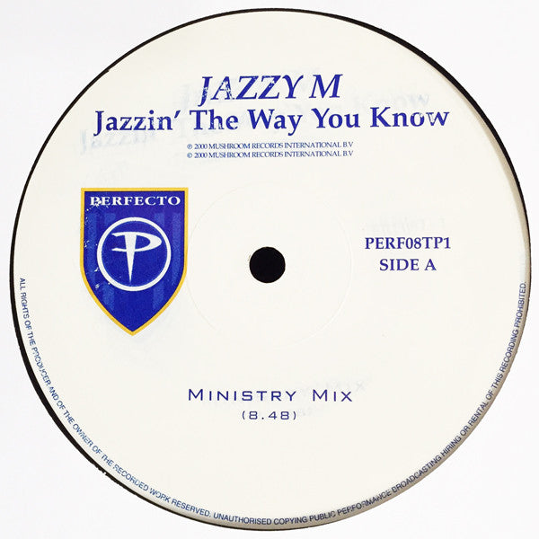 Jazzy M : Jazzin' The Way You Know (12", Promo)