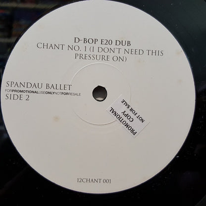 Spandau Ballet : Chant No. 1 (I Don't Need This Pressure On) (12", Single, Promo)