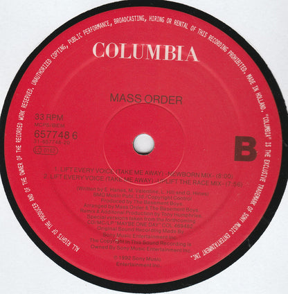 Mass Order : Lift Every Voice (Take Me Away) (12")