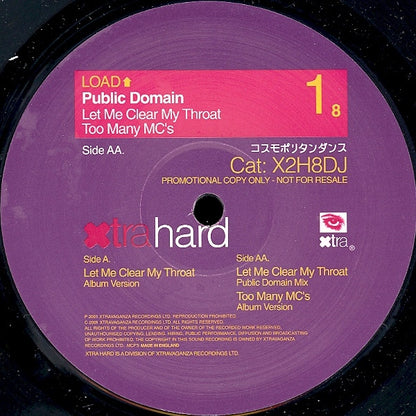 Public Domain : Let Me Clear My Throat (12", Promo)