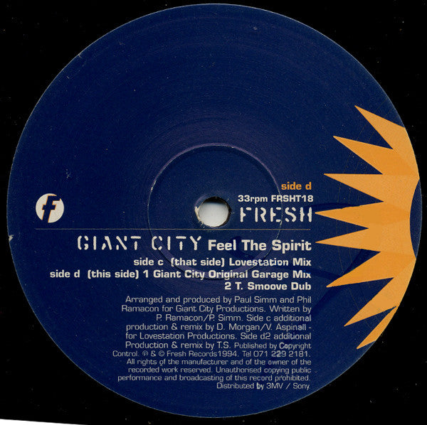 Giant City : Feel The Spirit (2x12")