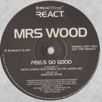 Mrs. Wood : Feels So Good (2x12", Promo)