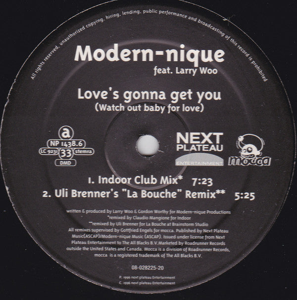 Modern-nique Feat. Larry Woo* : Love's Gonna Get You (Watch Out Baby For Love) (12")