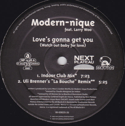 Modern-nique Feat. Larry Woo* : Love's Gonna Get You (Watch Out Baby For Love) (12")