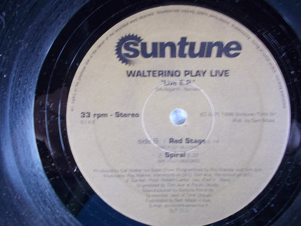 Walterino Play Live : Live E.P. (12", EP)