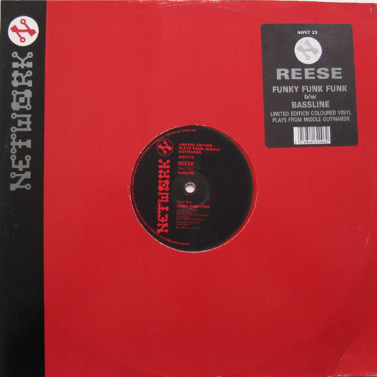 Reese : Funky Funk Funk / Bassline (12", Ltd, Red)