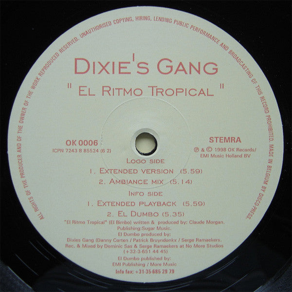 Dixie's Gang : El Ritmo Tropical (12")