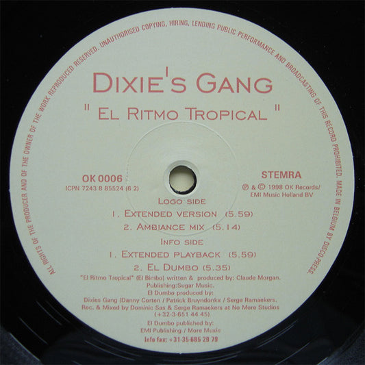Dixie's Gang : El Ritmo Tropical (12")