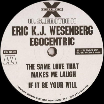 Krischan Jan-Eric Wesenberg : Egocentric (12")