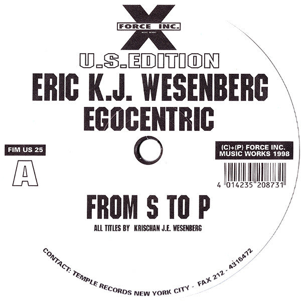 Krischan Jan-Eric Wesenberg : Egocentric (12")