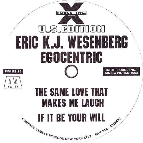 Krischan Jan-Eric Wesenberg : Egocentric (12")