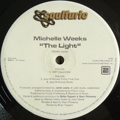 Michelle Weeks : The Light (Part 1) (12")